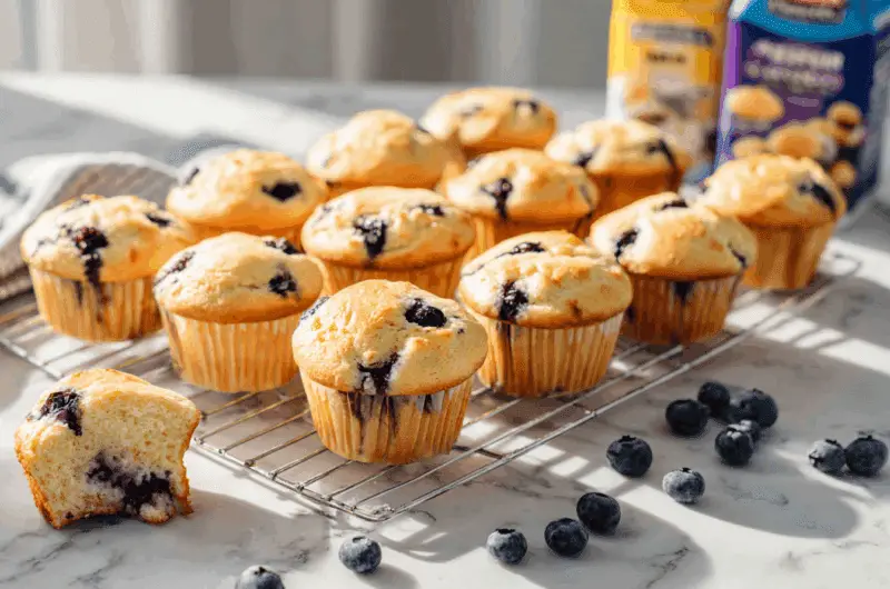 3-Ingredient Blueberry Protein Muffins