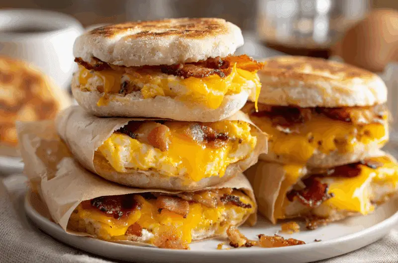 Make Ahead Breakfast Sandwiches