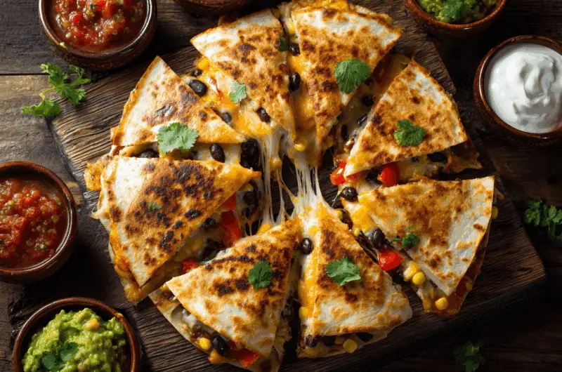 Sheet Pan Veggie Quesadillas