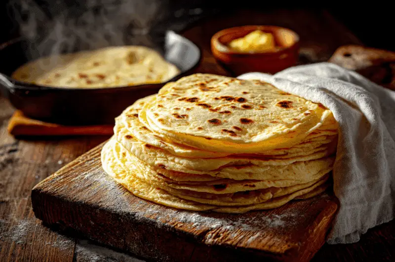 3-Ingredient Homemade Flour Tortillas