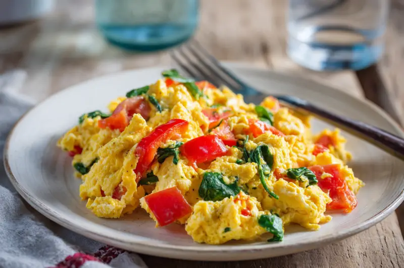 Healthy Vegetable Egg Scramble