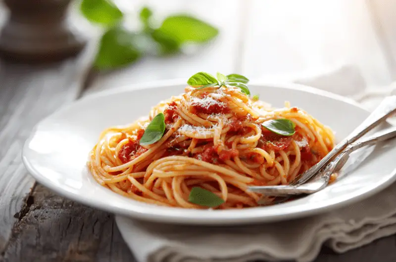 Perfect Al Dente Spaghetti with Marinara