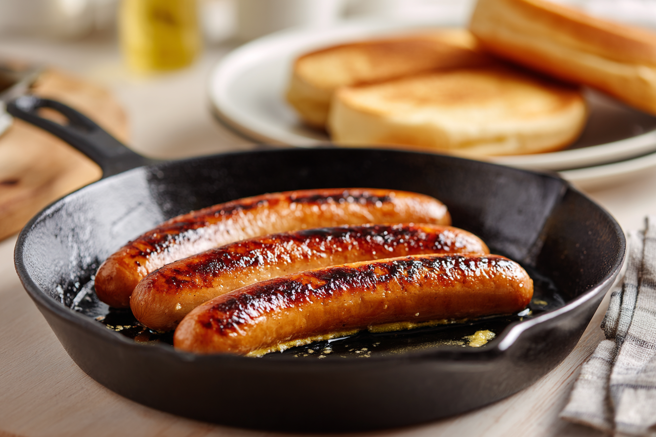 Butter-Griddled Split Hot Dogs